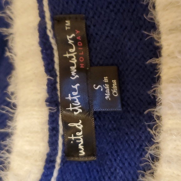 HOLIDAY CHRISTMAS SWEATER SNOW UNITED STATES SWEATERS SMALL WINTER - Picture 6 of 6